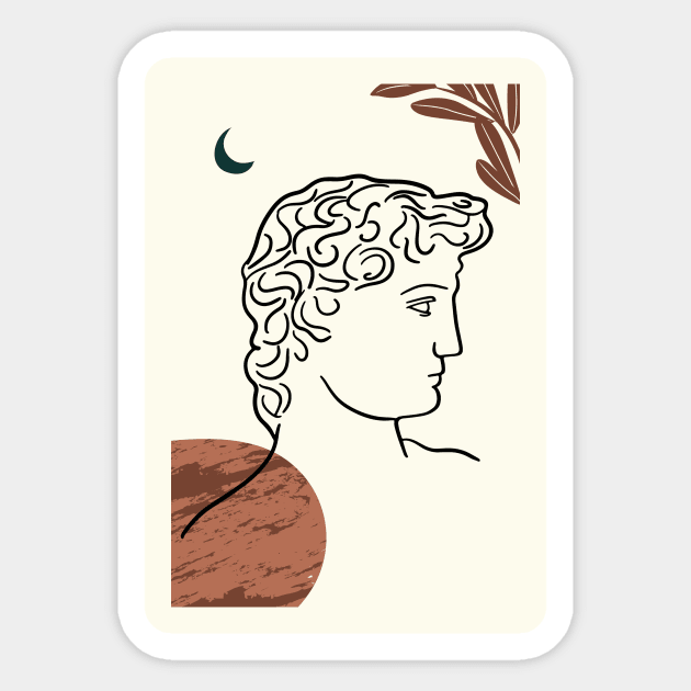 Classical Greek Sculpture Collage Sticker by SybaDesign